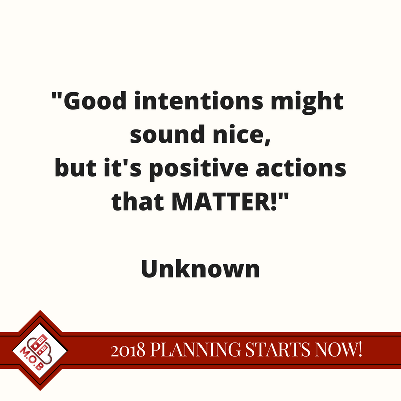 Good intentions are not a plan